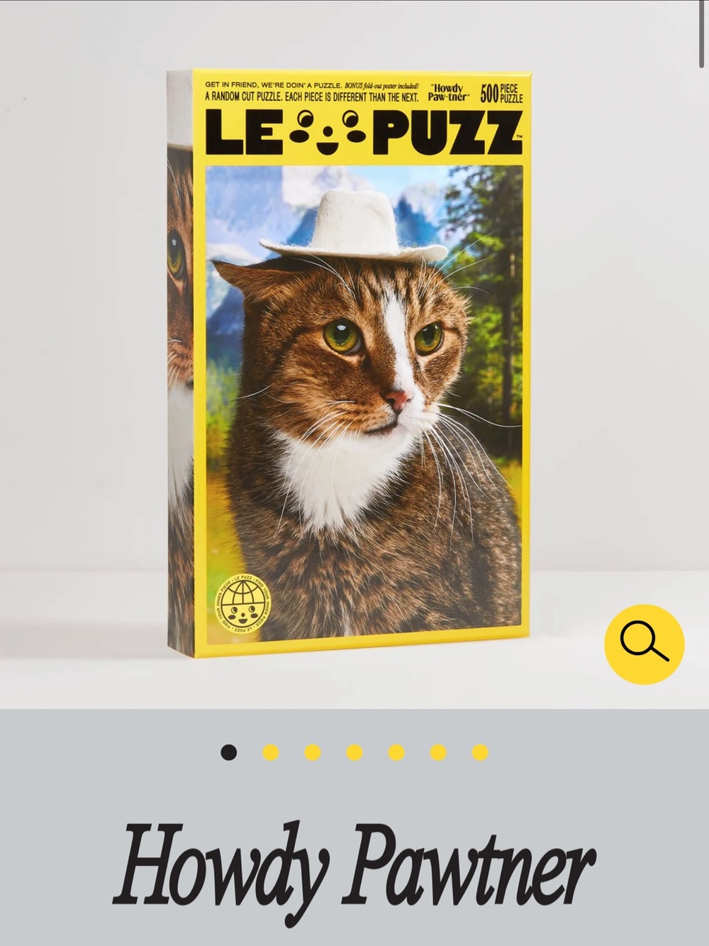 Cat Puzzle – Yellow & Brown 500-Piece